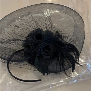 Elegant Black Fascinator Headband